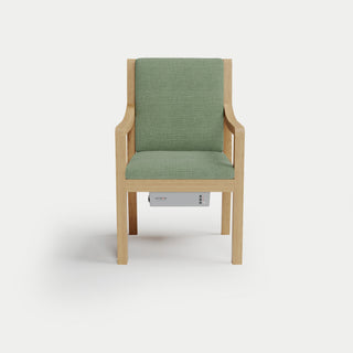 Heated Outdoor Teak Dining Chair 