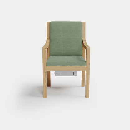 Heated Outdoor Teak Dining Chair 