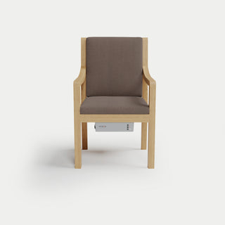 Heated Outdoor Teak Dining Chair 