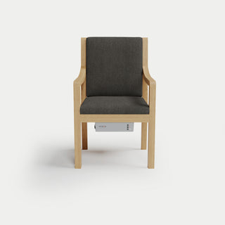 Heated Outdoor Teak Dining Chair 