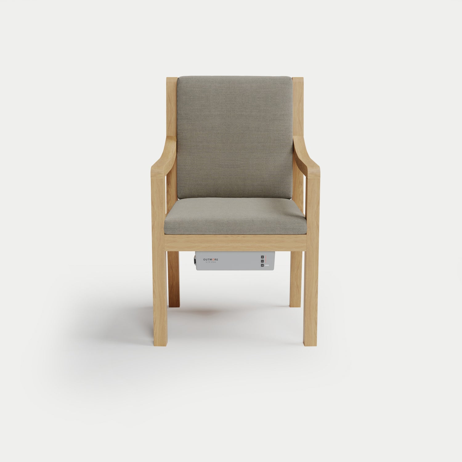 Heated Outdoor Teak Dining Chair 