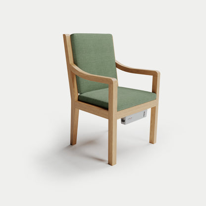 Heated Outdoor Teak Dining Chair 