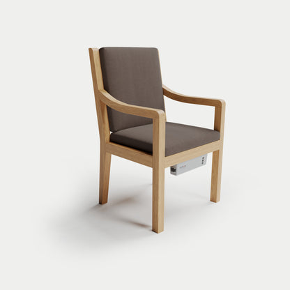 Heated Outdoor Teak Dining Chair 