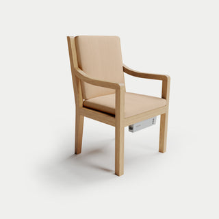 Heated Outdoor Teak Dining Chair 