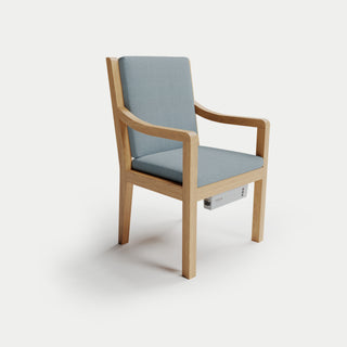 Heated Outdoor Teak Dining Chair 