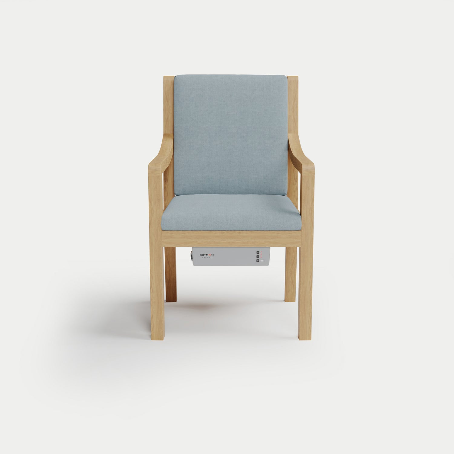 Heated Outdoor Teak Dining Chair 