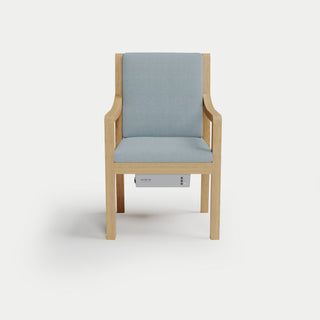 Heated Outdoor Teak Dining Chair 