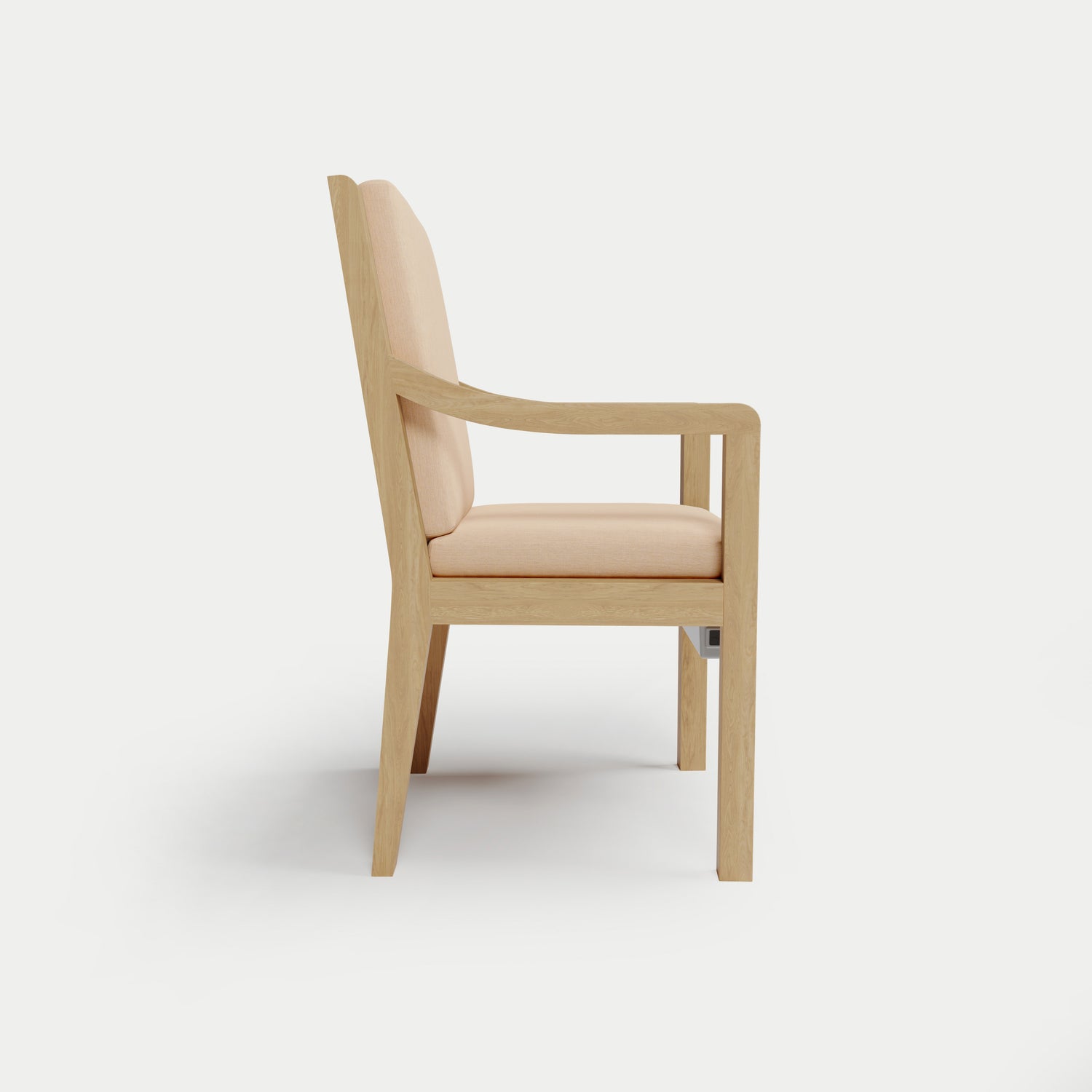Heated Outdoor Teak Dining Chair 