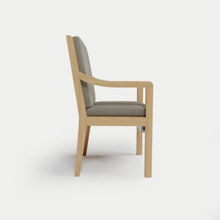 Heated Outdoor Teak Dining Chair 