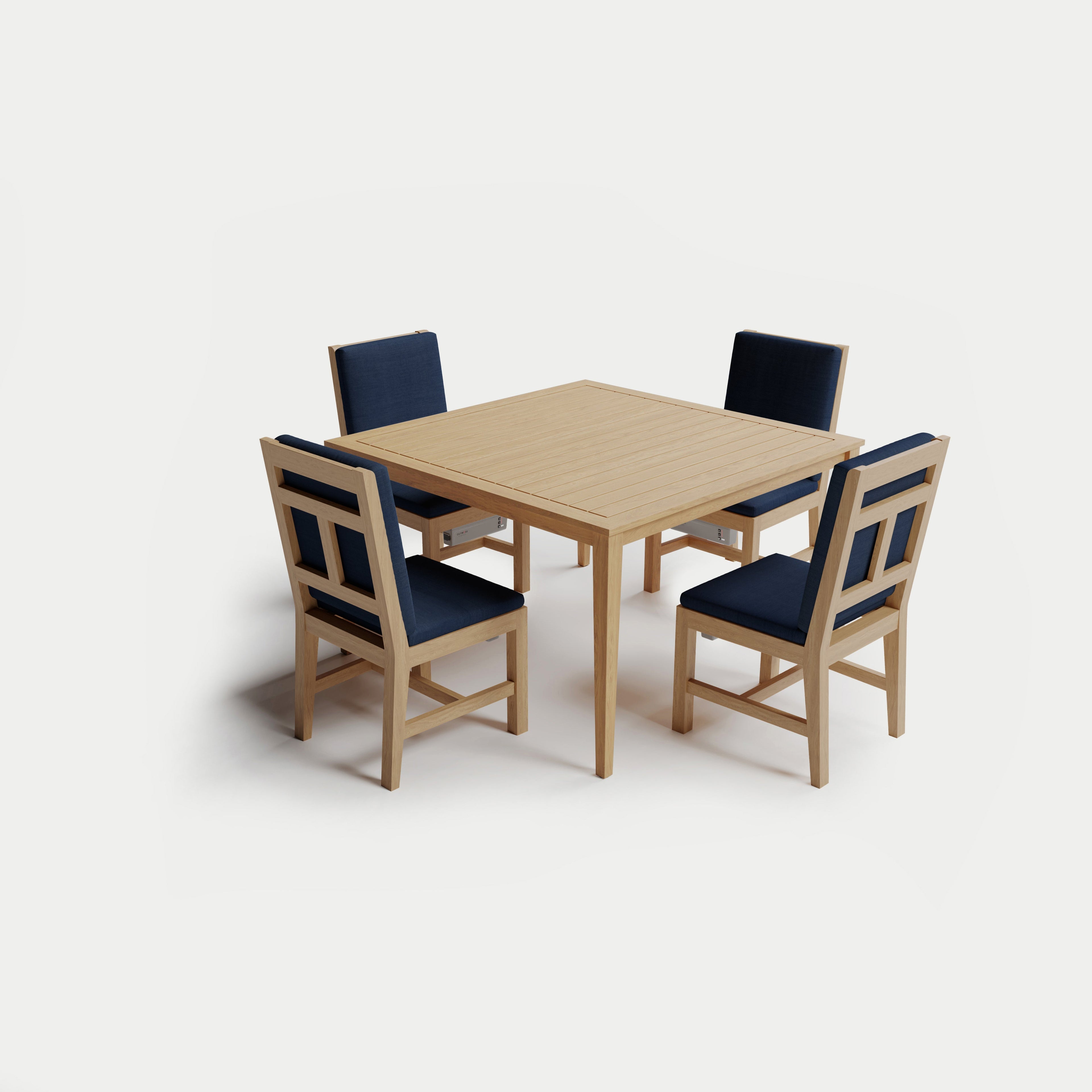Heated Square Dining Set 