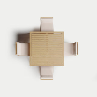 Heated Square Dining Set 