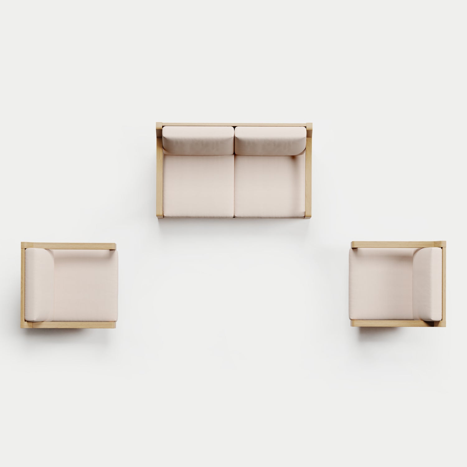 Heated Outdoor Teak Loveseat + Swivel Set 
