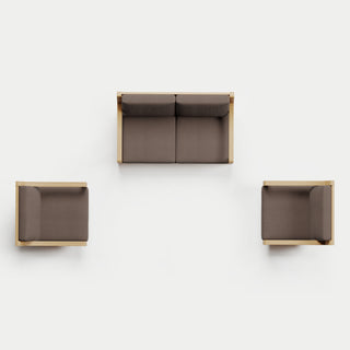 Heated Outdoor Teak Loveseat + Swivel Set 
