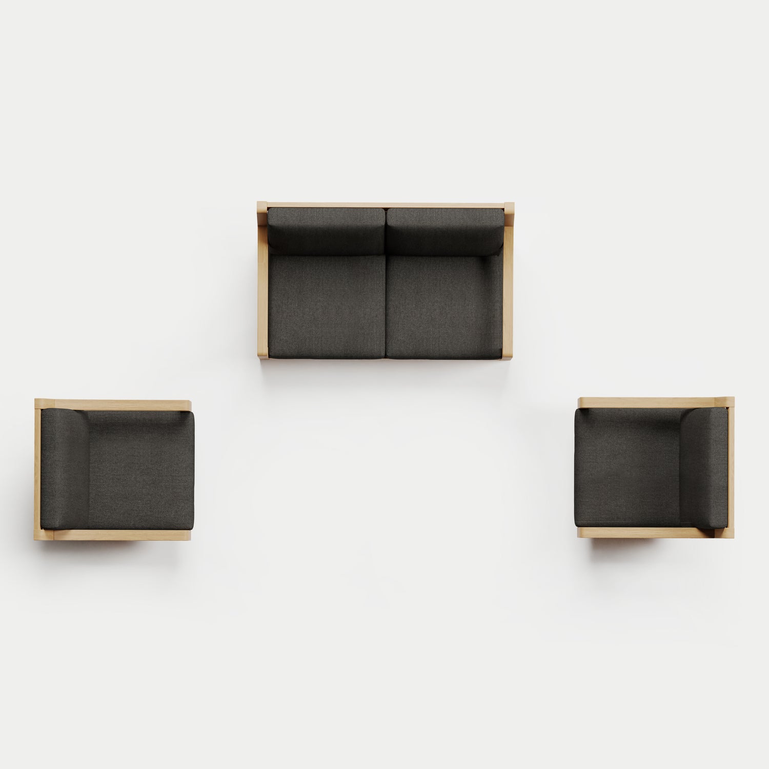 Heated Outdoor Teak Loveseat + Swivel Set 