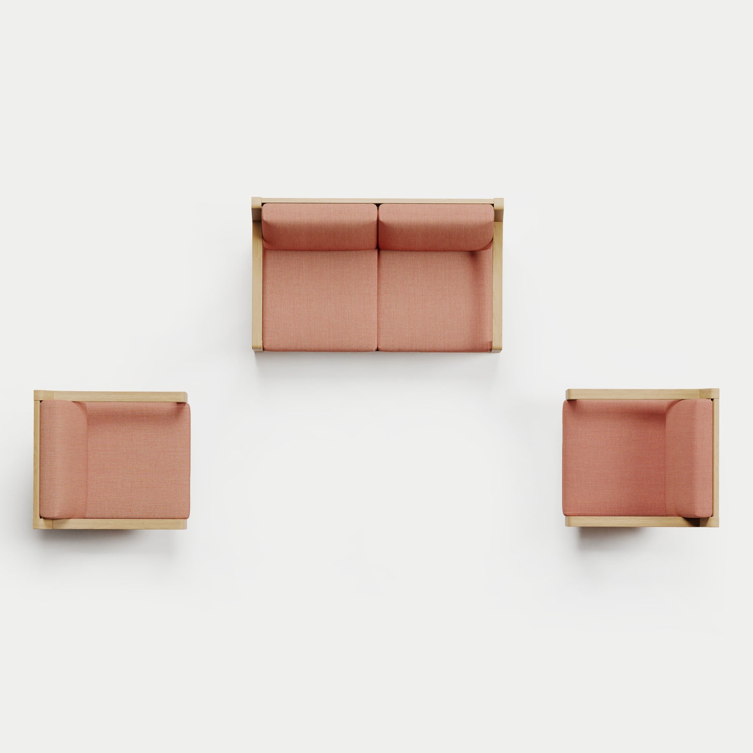 Heated Outdoor Teak Loveseat + Swivel Set 