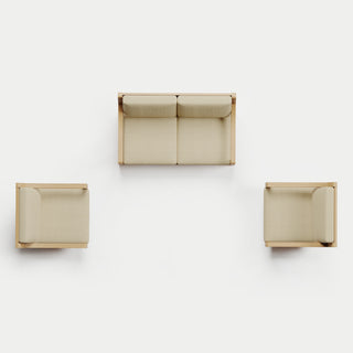 Heated Outdoor Teak Loveseat + Swivel Set 