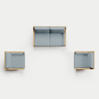 Heated Outdoor Teak Loveseat + Swivel Set 