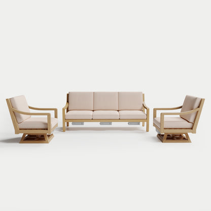Solerno Heated Sofa + Swivel Set