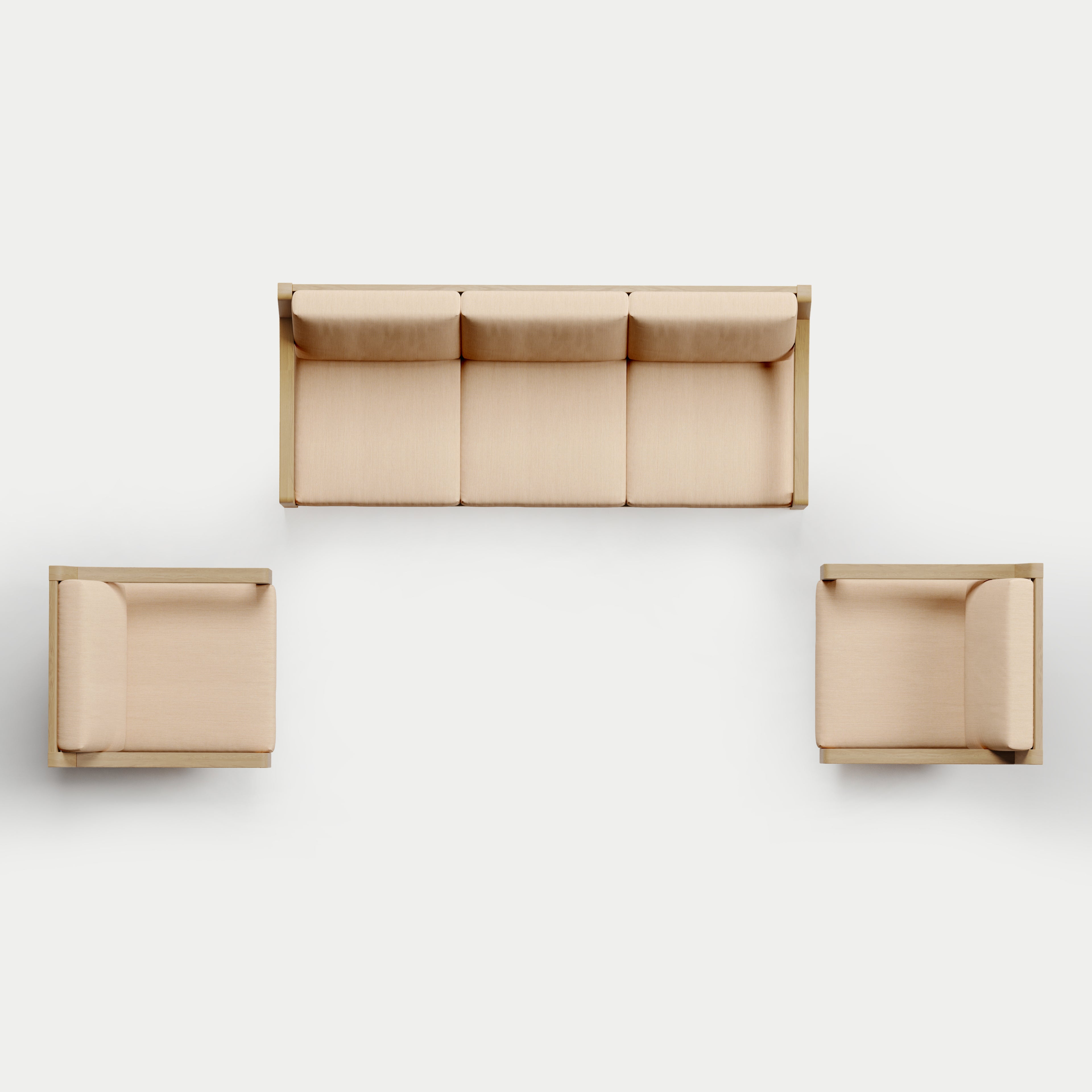 Heated Outdoor Teak Sofa + Swivel Set 