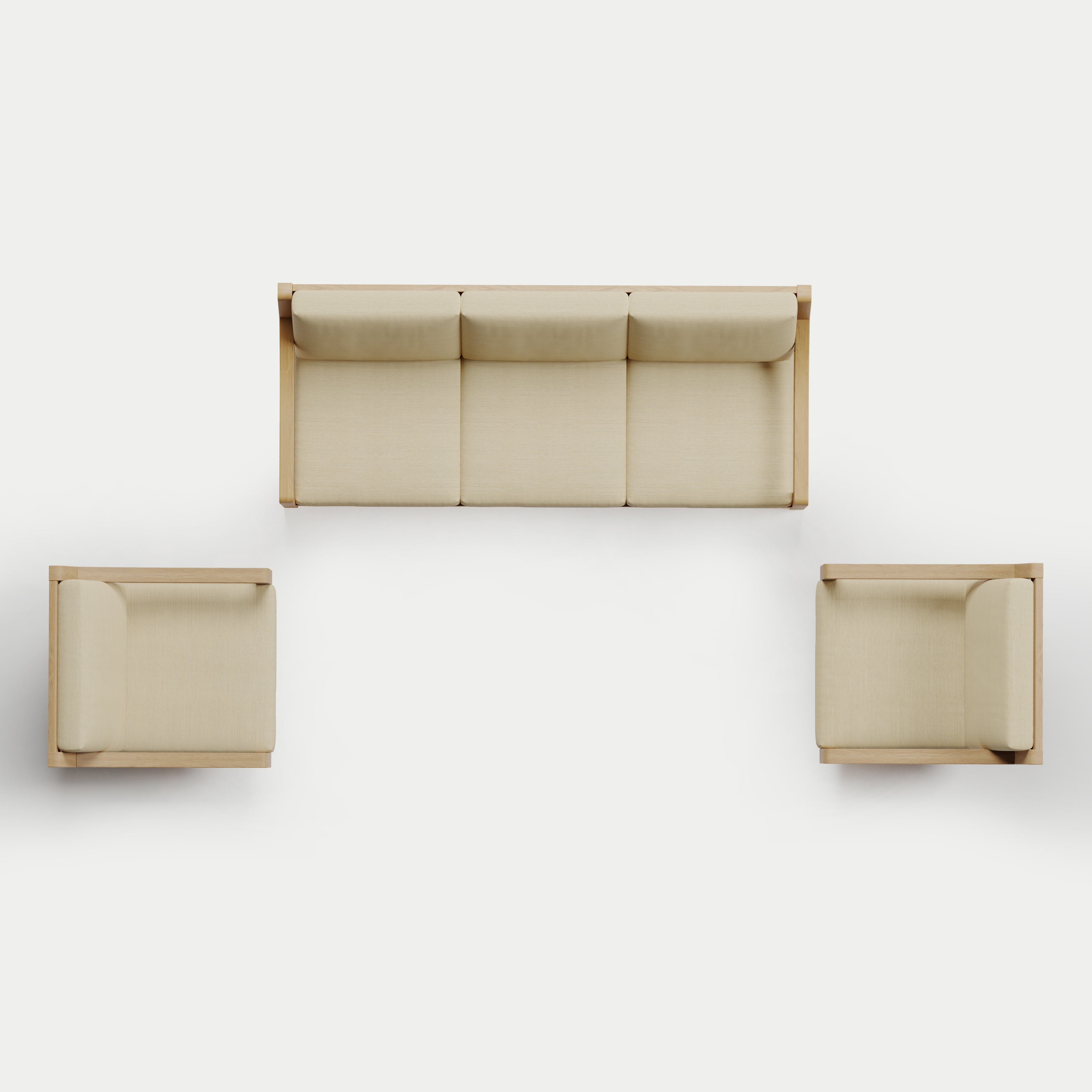 Heated Outdoor Teak Sofa + Swivel Set 