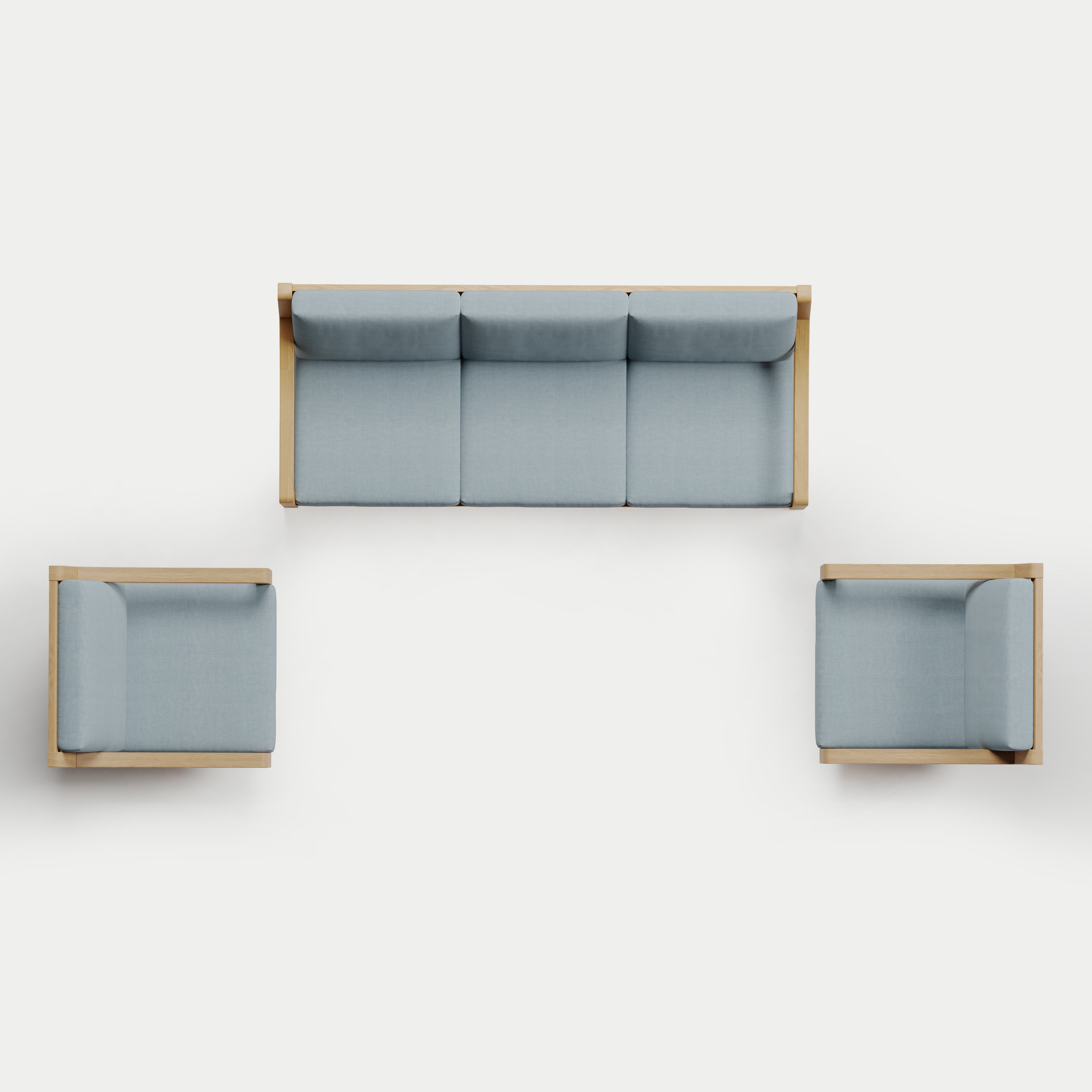 Heated Outdoor Teak Sofa + Swivel Set 