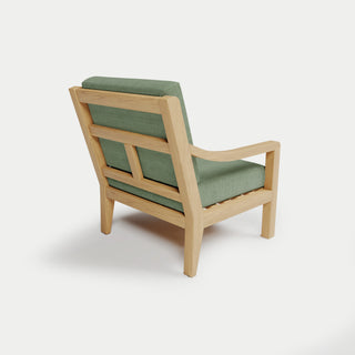 Heated Outdoor Teak Lounge Chair 