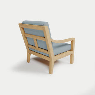 Heated Outdoor Teak Lounge Chair 