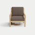 Heated Outdoor Teak Lounge Chair 