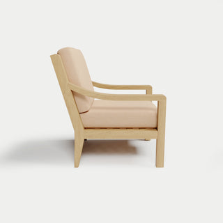 Heated Outdoor Teak Lounge Chair 