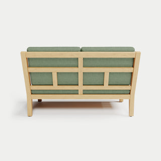 Heated Outdoor Teak Loveseat 