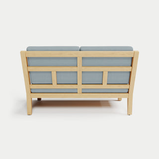Heated Outdoor Teak Loveseat 