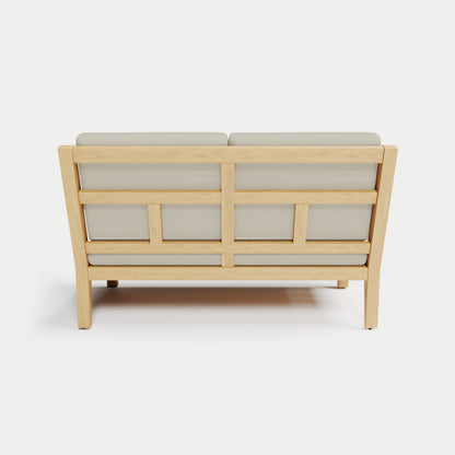 Heated Outdoor Teak Loveseat 