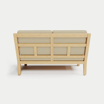 Heated Outdoor Teak Loveseat 