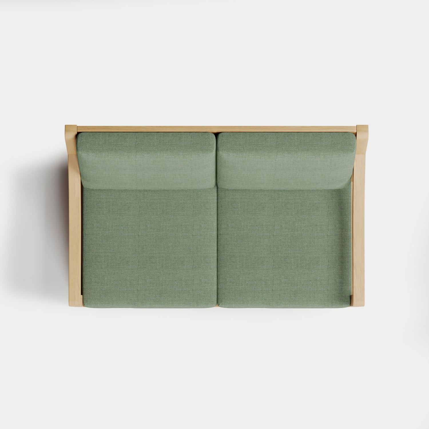 Heated Outdoor Teak Loveseat 