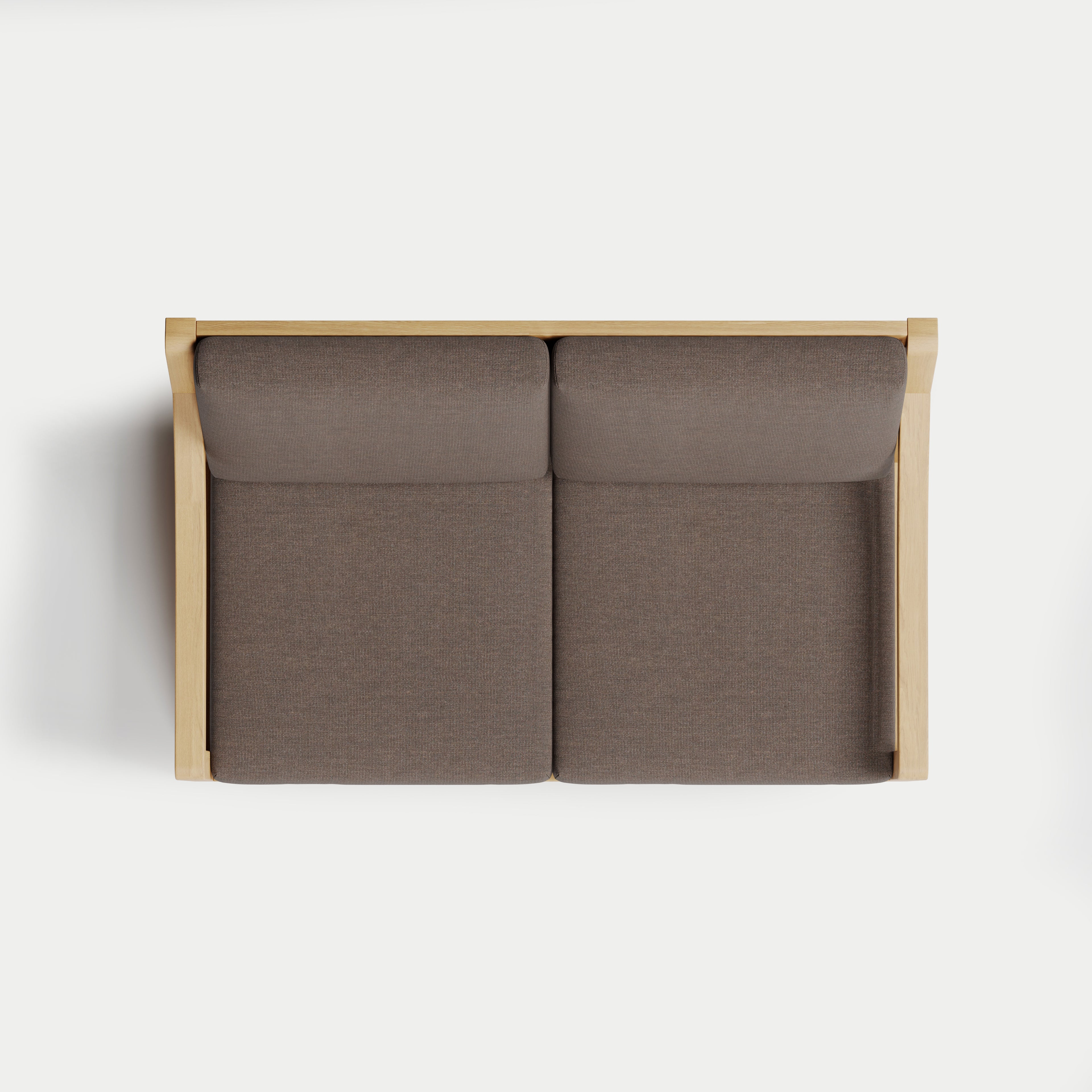 Heated Outdoor Teak Loveseat 