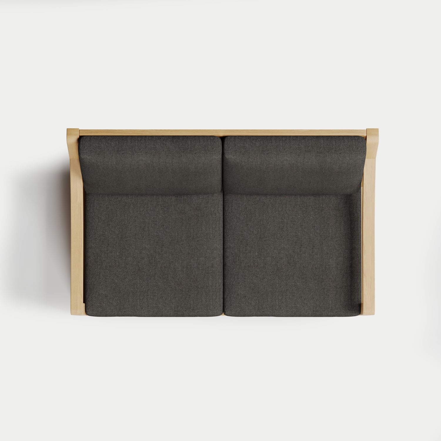 Heated Outdoor Teak Loveseat 