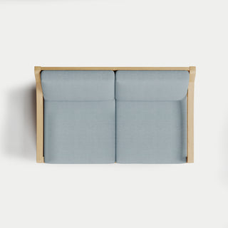 Heated Outdoor Teak Loveseat 