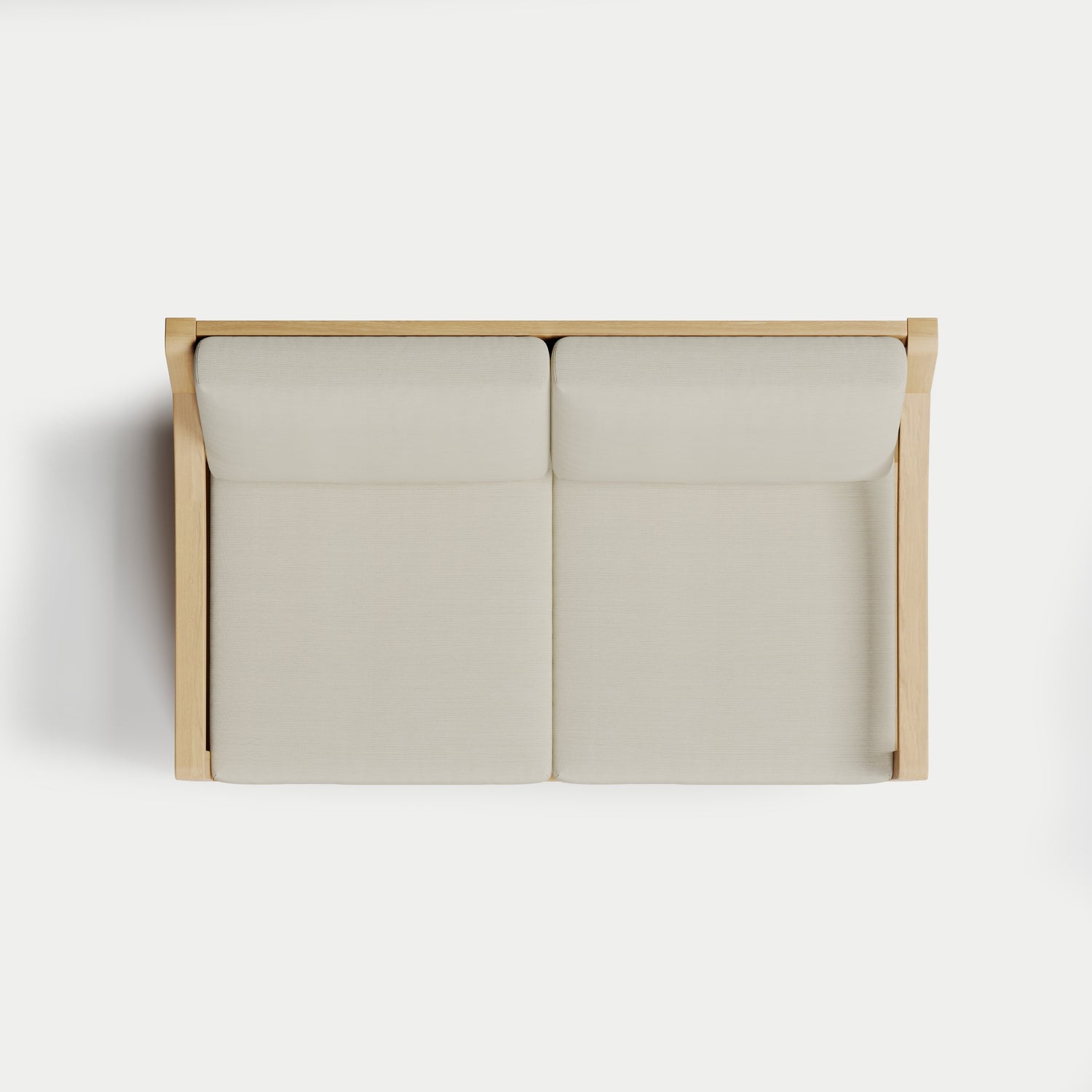 Heated Outdoor Teak Loveseat 