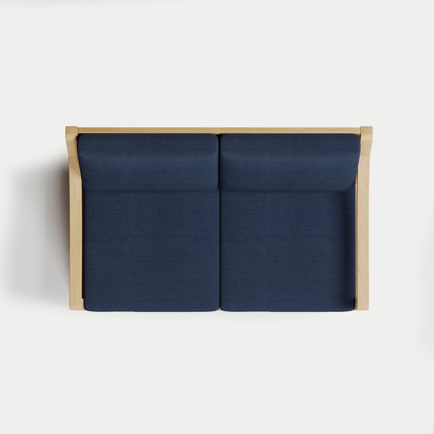 Heated Outdoor Teak Loveseat 