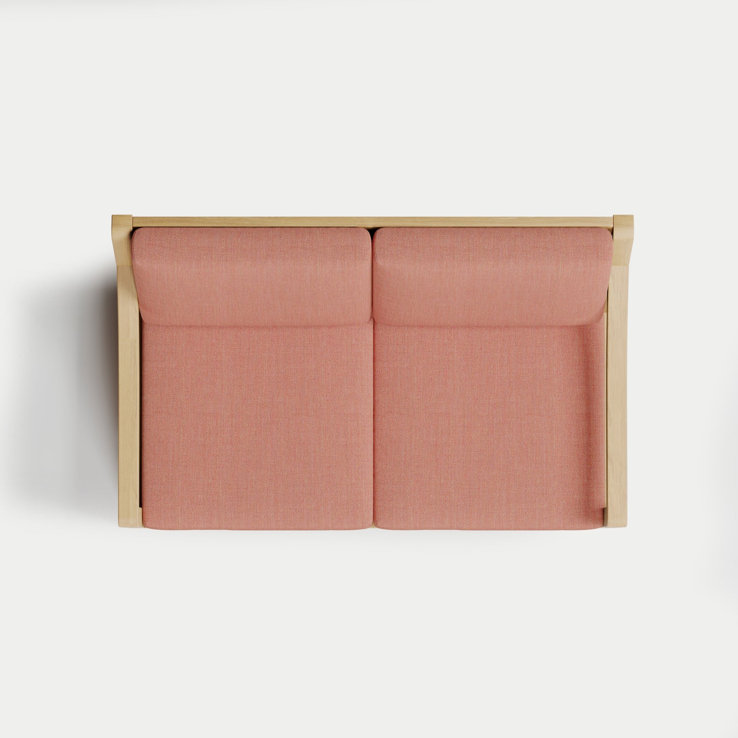 Heated Outdoor Teak Loveseat 