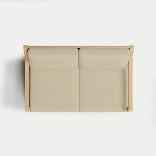 Heated Outdoor Teak Loveseat 