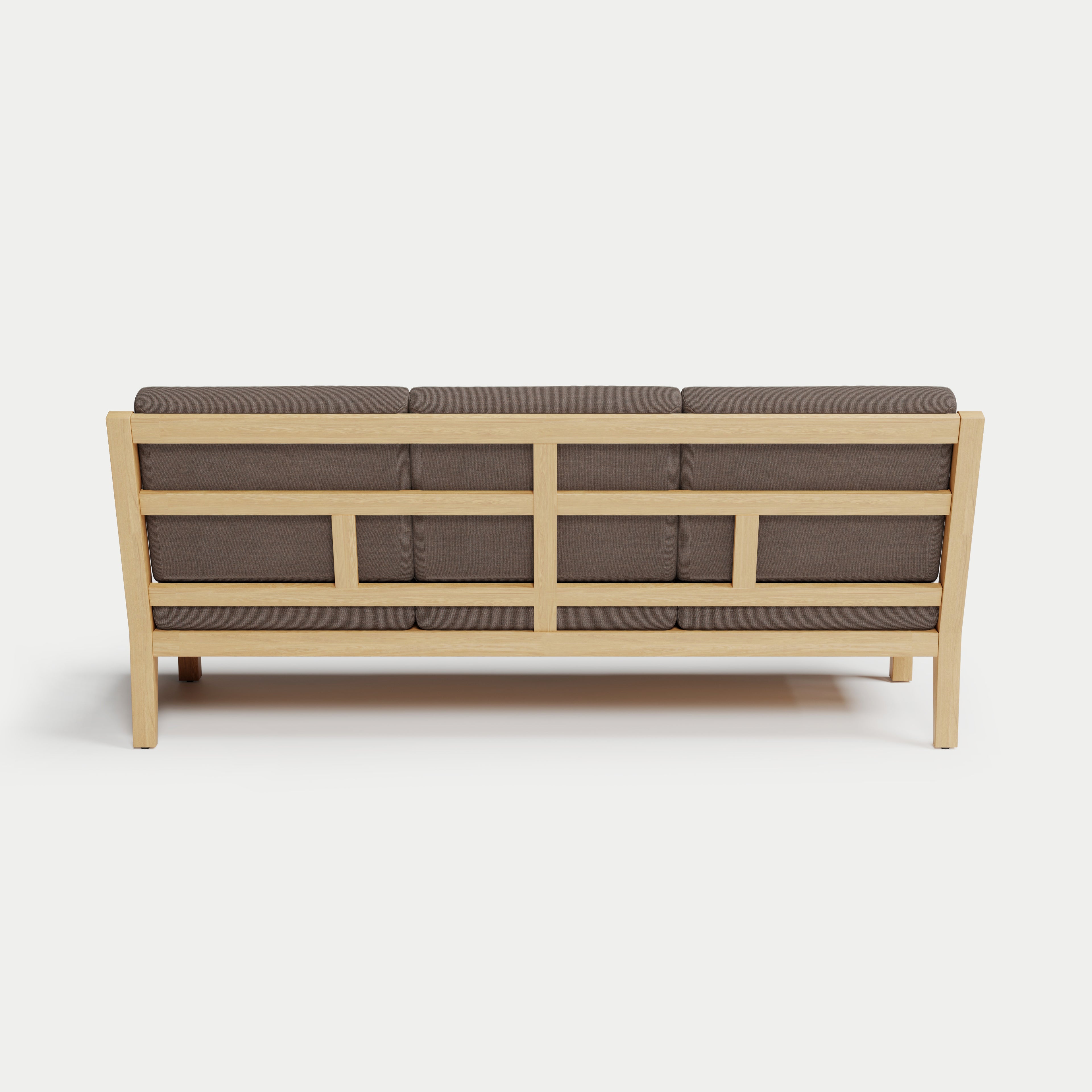 Heated Outdoor Teak Sofa 