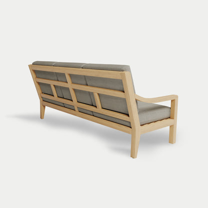 Heated Outdoor Teak Sofa 