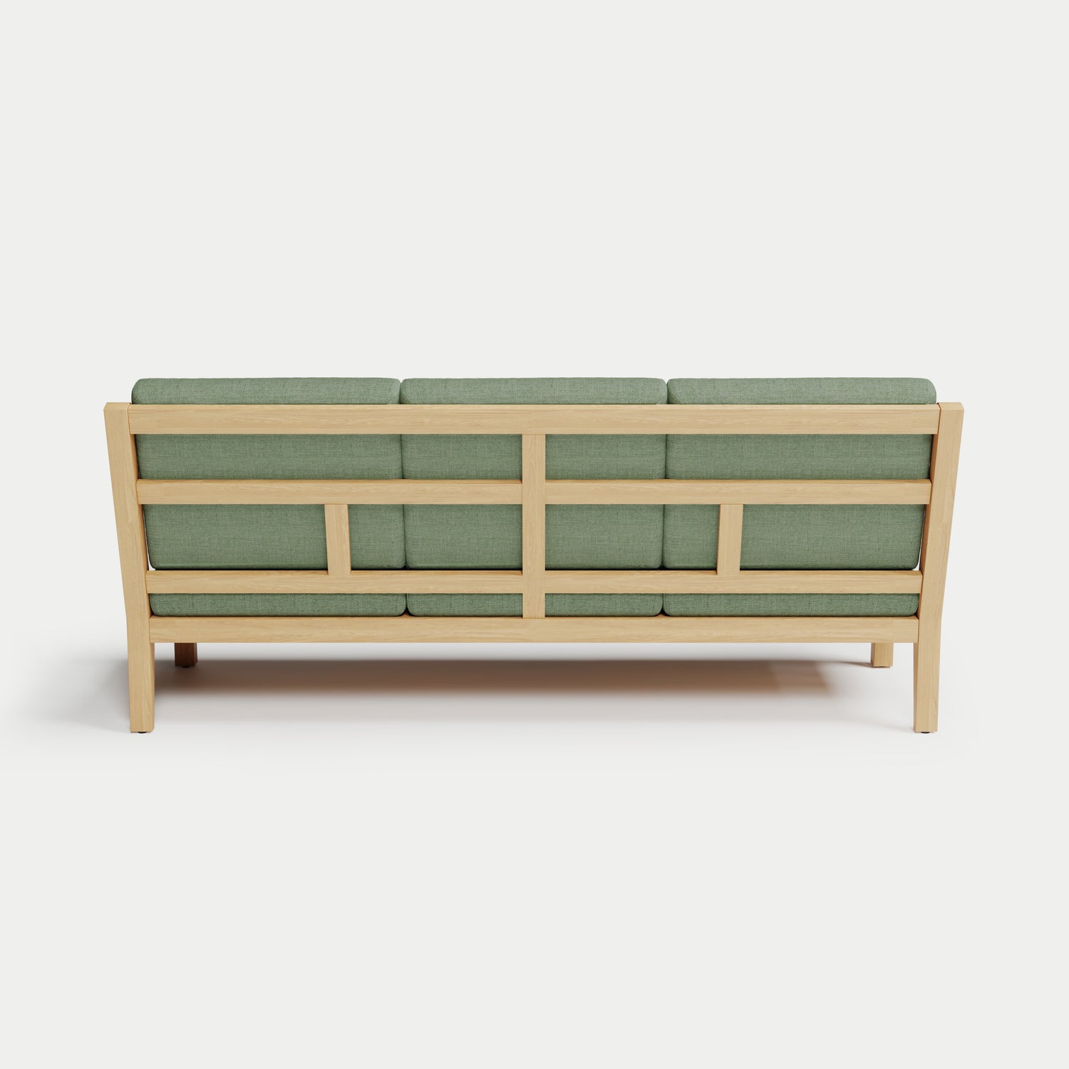 Heated Outdoor Teak Sofa 