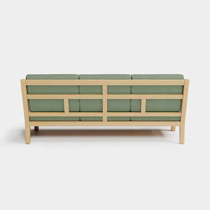 Heated Outdoor Teak Sofa 