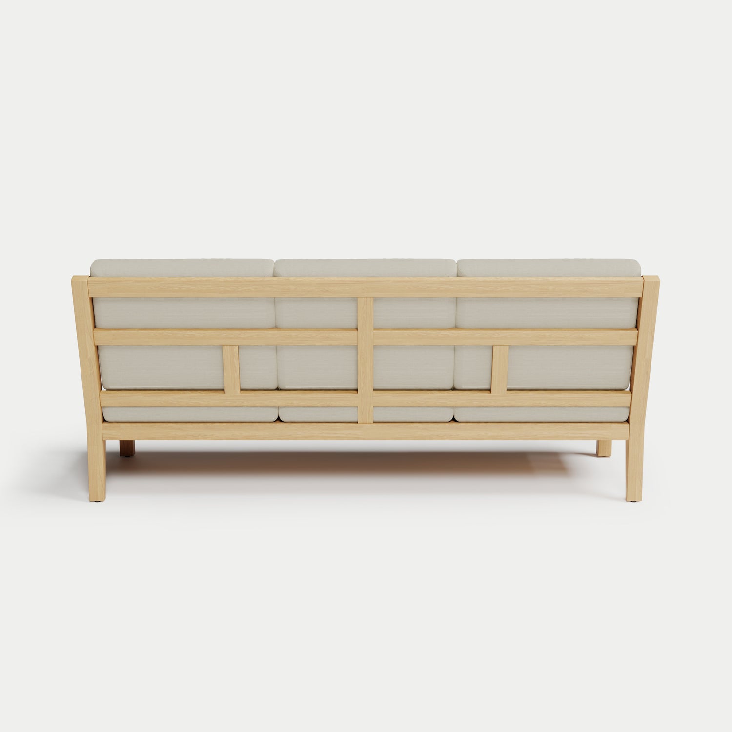 Heated Outdoor Teak Sofa 