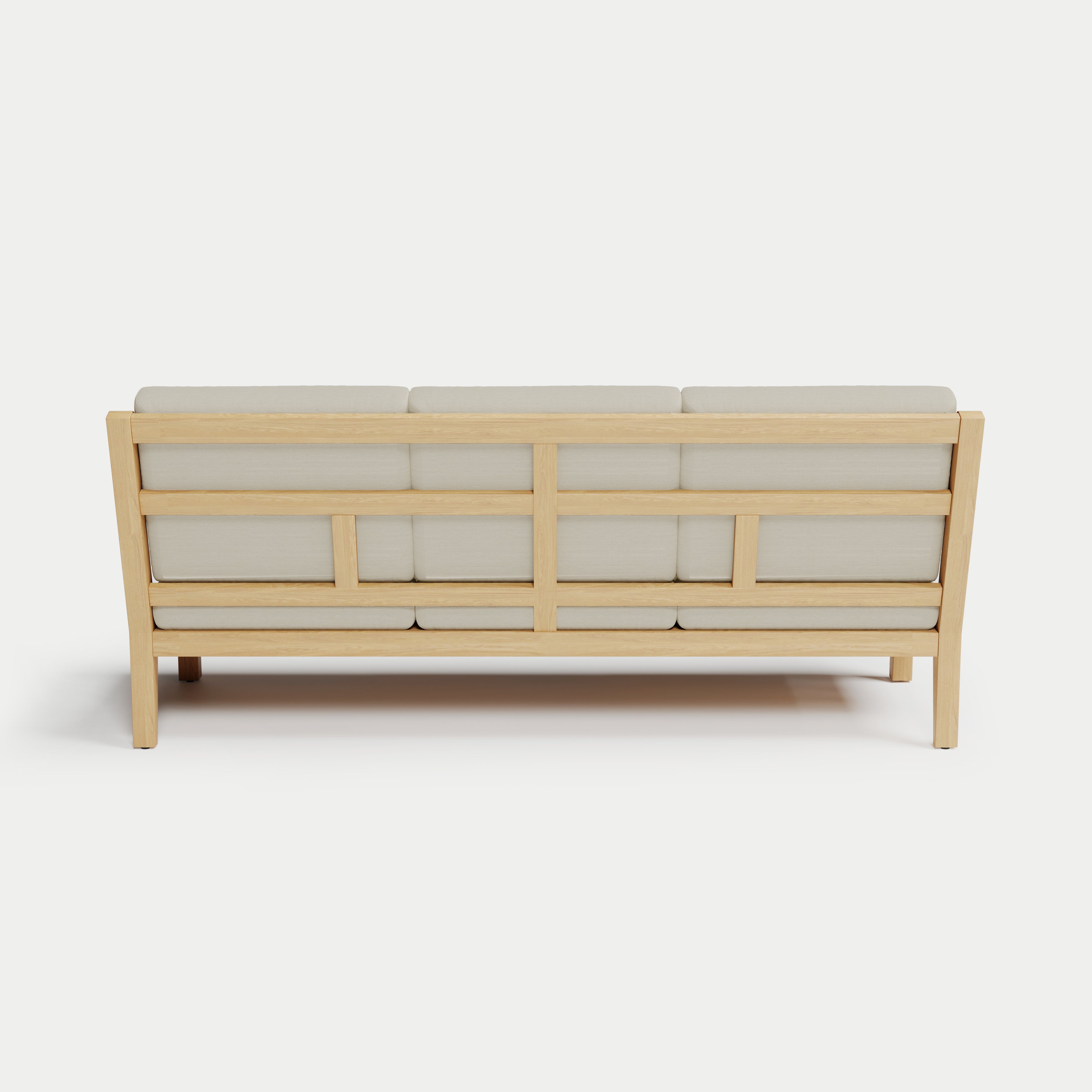 Heated Outdoor Teak Sofa 