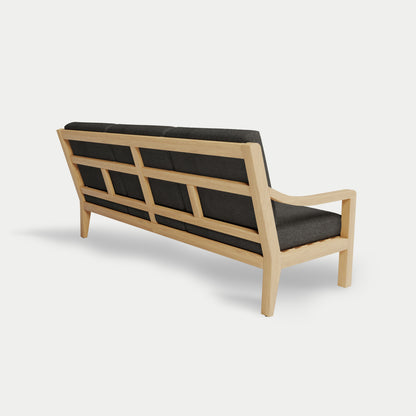 Heated Outdoor Teak Sofa 