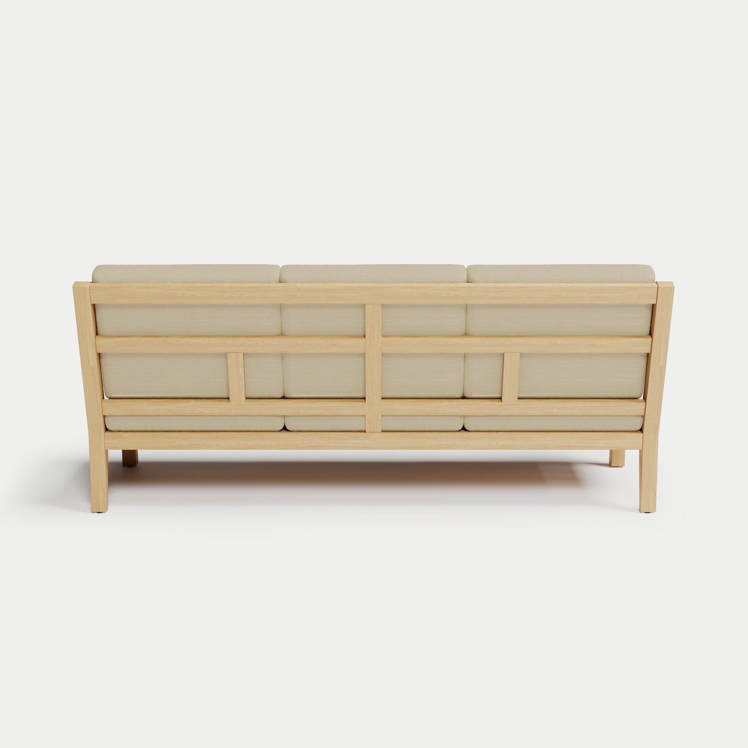 Heated Outdoor Teak Sofa 