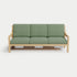 Heated Outdoor Teak Sofa 